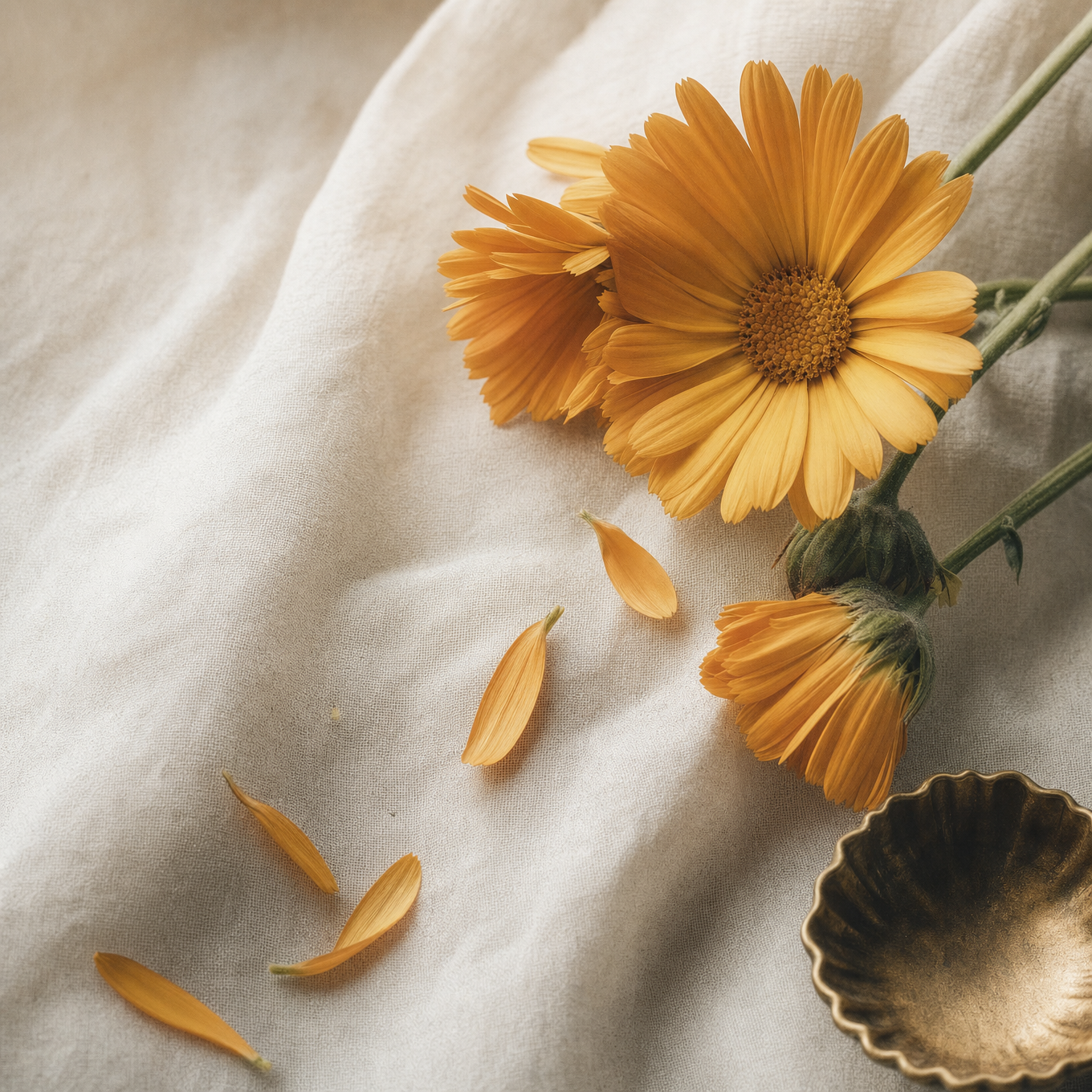 Calendula — botanical detail