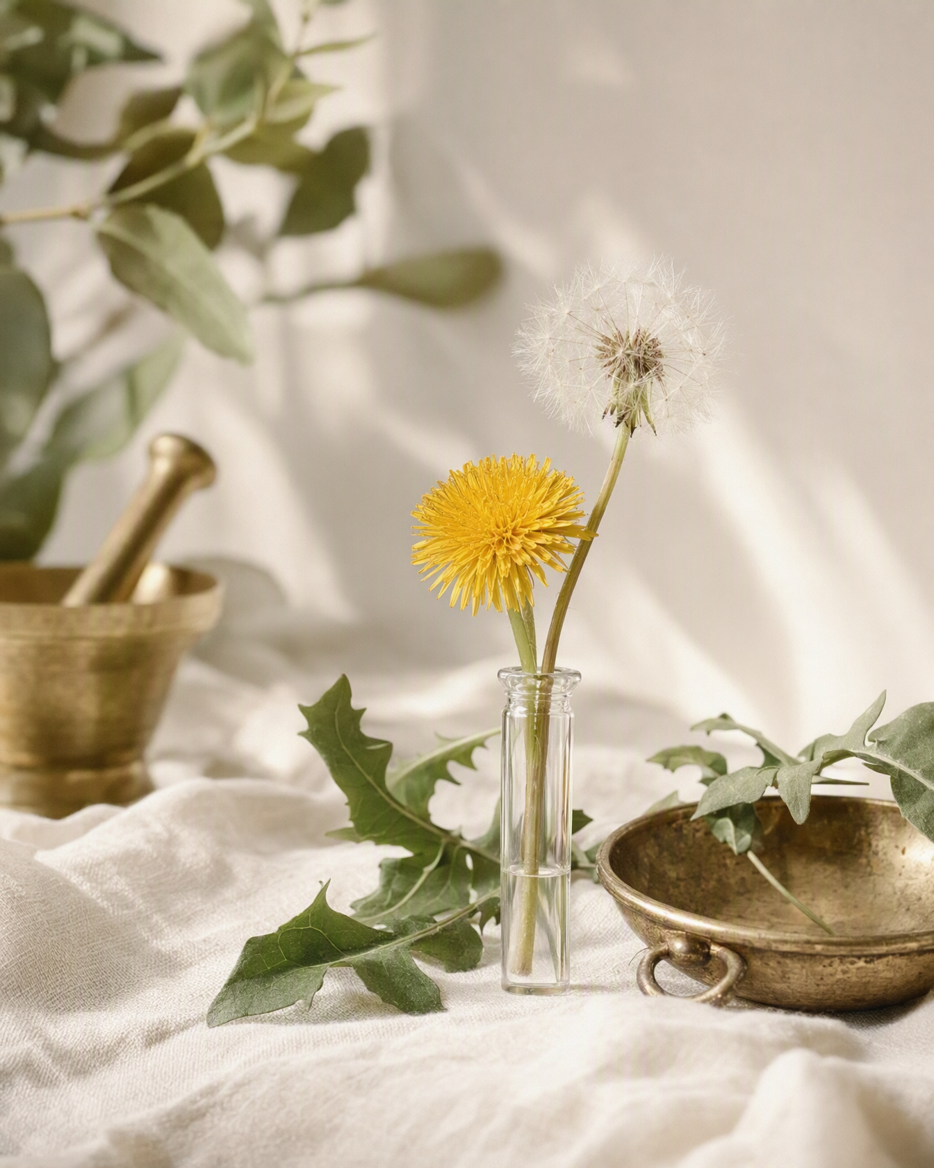 Dandelion botanical still life — Daily Detox Support