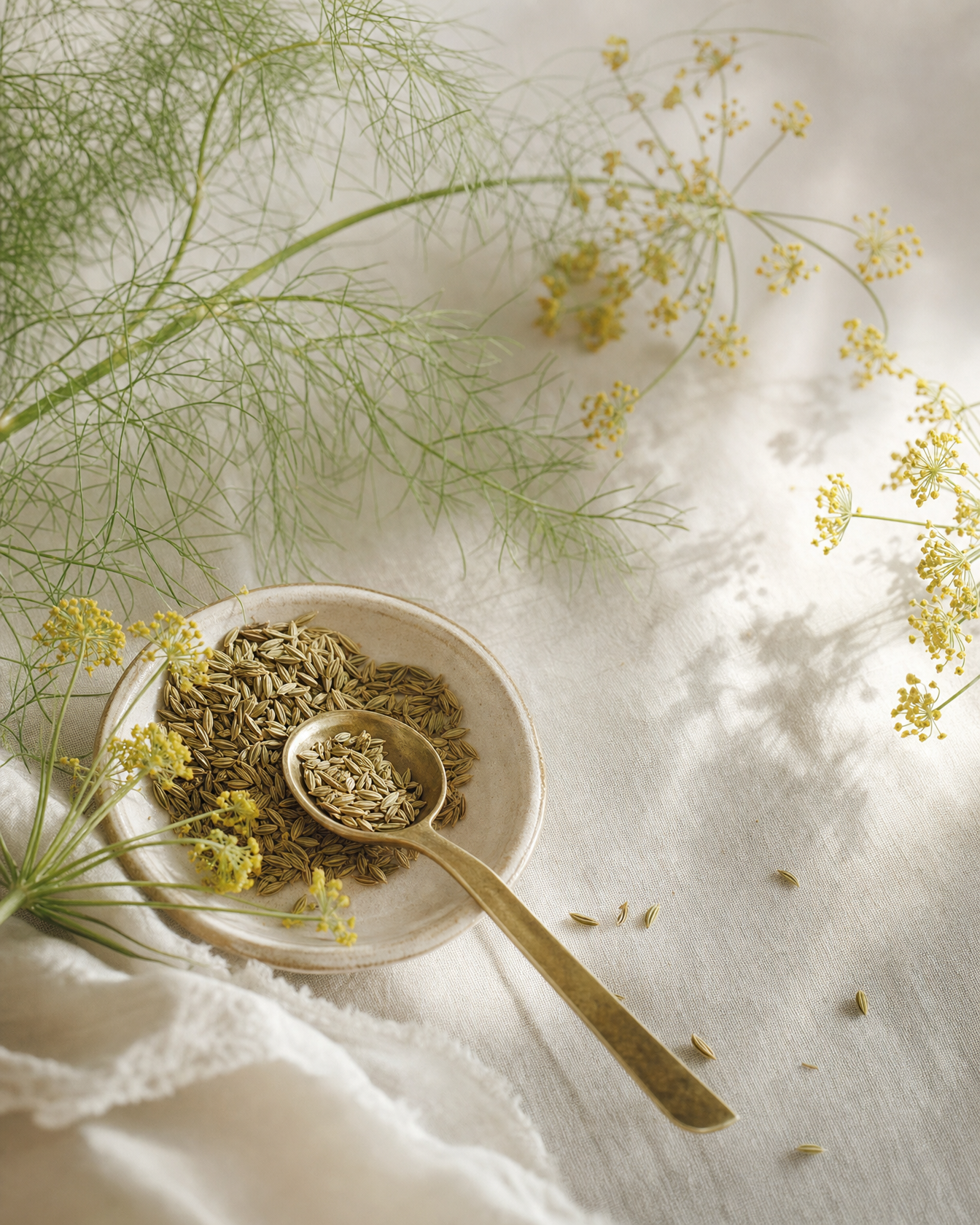 Fennel botanical still life — Intestinal Wellness
